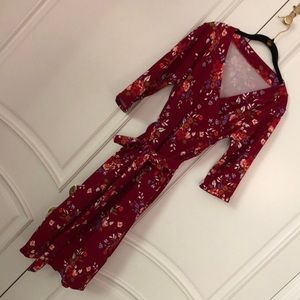 Handmade Cashmerette Appleton wrap  dress. Size 14/16.